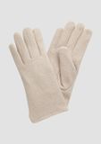 s.Oliver Vrouwen Handschoenen Lichtbruin Effen Wol