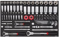 SONIC Equipment SONIC doppenset 1/4+ 3/8 + 1/2 metrisch 93-delig SFS (309302)