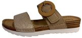 Fischer 556207 733 slippers Licht Bruin Print Leer Dames - Bruin - 38