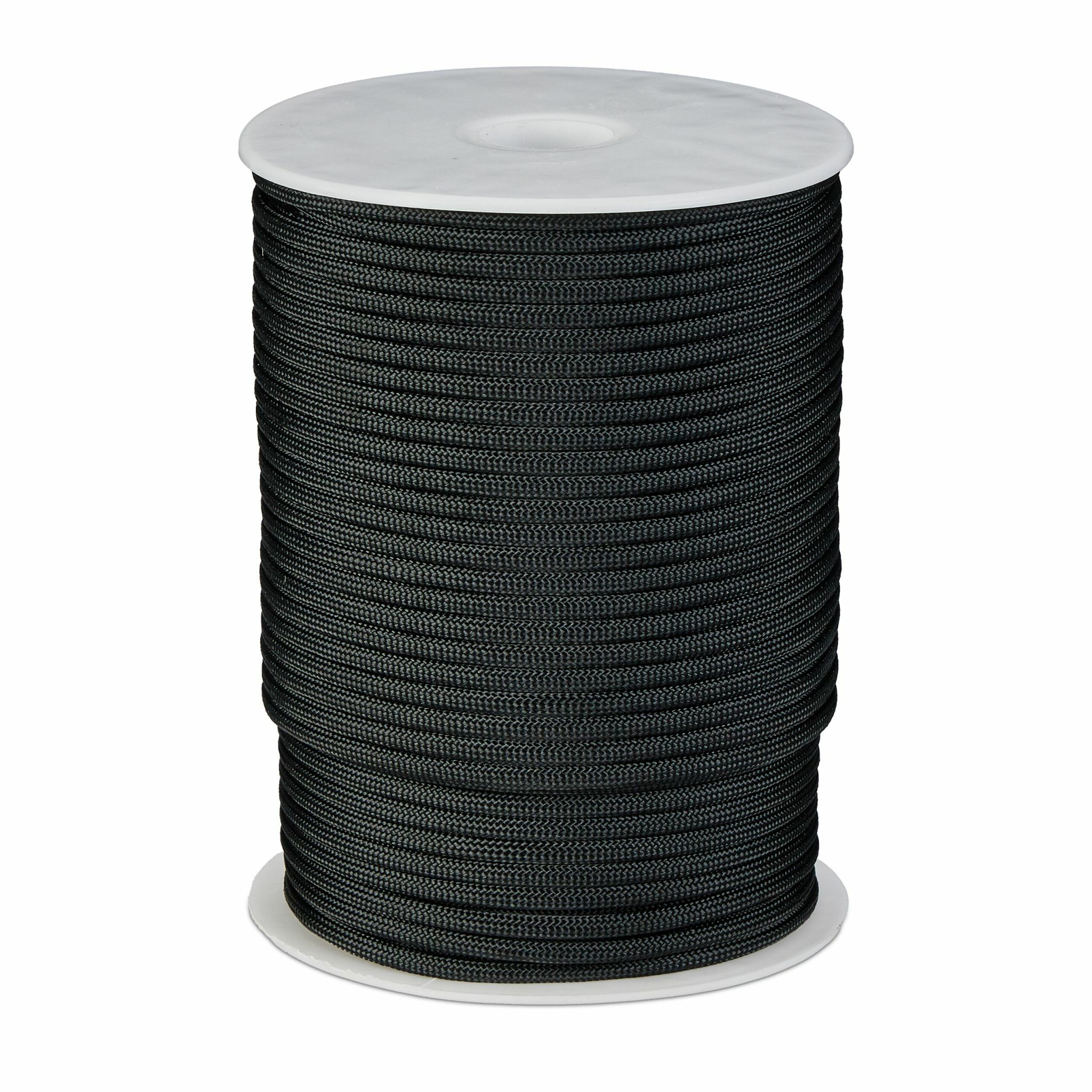 Relaxdays paracord 4 mm, 80 m, zwart
