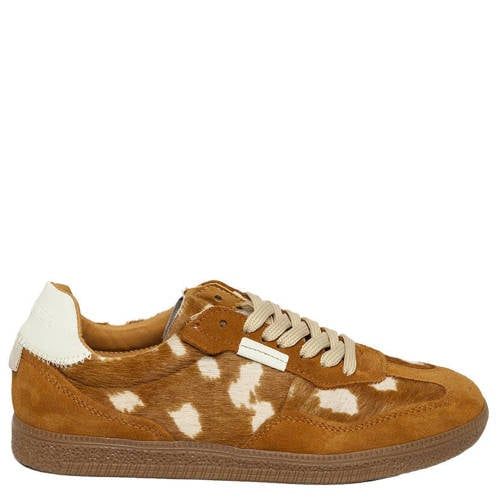 Steve Madden Emporia-A sneakers met dierenprint cognac