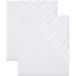 LIVARNO HOME Lot de 2 draps-housses en jersey, 90-100 x 200 cm (blanc)