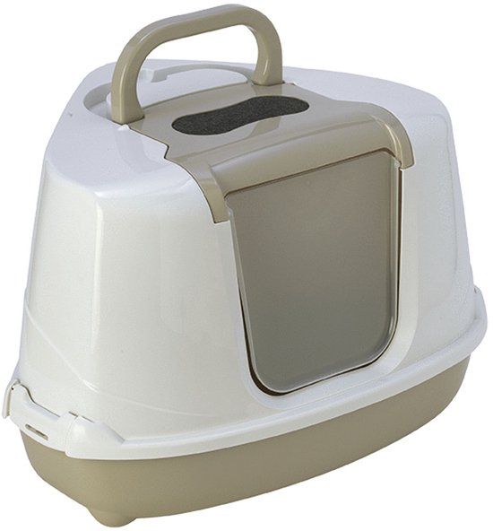 Moderna Flip Cat Hoekkattenbak - Grijs/Antraciet 56 x 45 x 39 cm