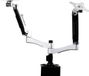Silverstone SST-ARM22SC flat panel bureau steun 61 cm (24") Zilver