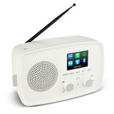 MEDION Internetradio met DAB+ IRE-1 (DAB+, wifi, FM, Bluetooth, spatwaterdicht, telescoopantenne, Spotify Connect, wekker, dimmer) wit