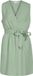 VILA VIPRISILLA S/L V-NECK SHORT DRESS/2 Dames Jurk Smoke Green Maat 44