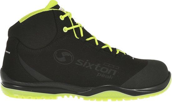 Sixton Cuban Hoog 91370-00 S3 Zwart/Geel Maat 39