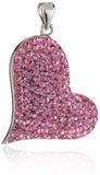 Pasionista Dameshanger hart met roze kristallen 925 sterling zilver 608068