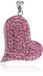 Pasionista Dameshanger hart met roze kristallen 925 sterling zilver 608068