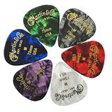 Jim Dunlop Martin - Plectrum - Set van 6 - Medium - Diverse Kleuren