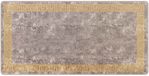 vidaXL - MARSA Runner Rug - Grijs/Goud - 100x200 cm
