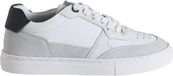 Vertbaudet Leren Sneakers met Ritssluiting en Veters - Veel Wit - Maat 32