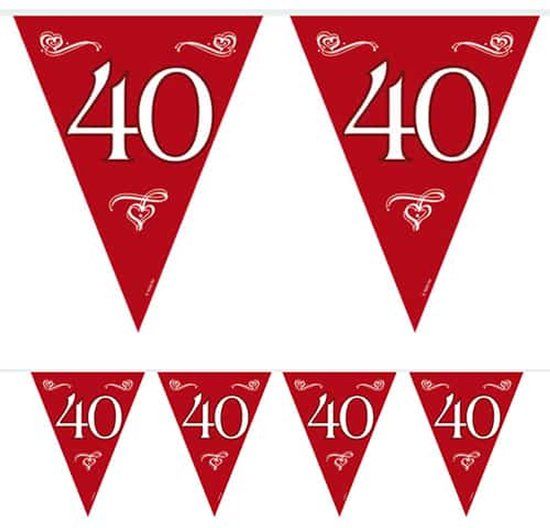 Folat - Vlaggenlijn 40 rood (10 meter)