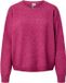 PIECES - PCSALLY LS O-NECK TOP KNIT NOOS BC - Raspberry Radiance - XL