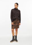 s.Oliver Rok - dames - 48 - polyester/wol - donkerbruin