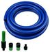 Tuyau d'arrosage en PVC - 5 mètres avec raccord rapide en plastique