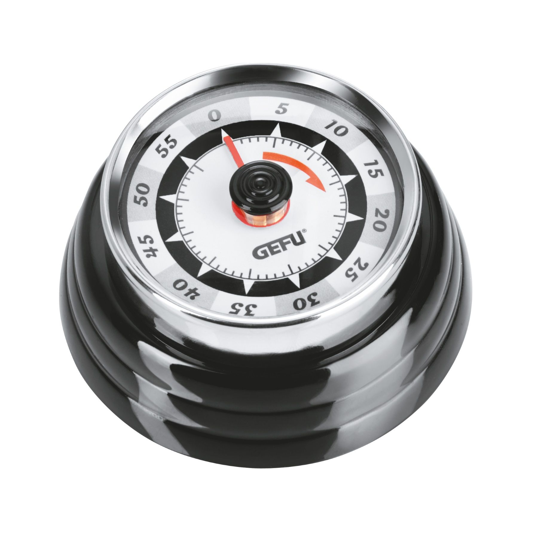 Gefu Retro - Kookwekker - Zwart/Wit/Rood