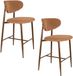 Housecraft Living Noor Barkrukken rugleuning 66 cm Terracotta - Set van 2