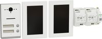 Schneider Electric Ritto Twinbus IP-video-intercomsysteem, 7 inch HD-monitor, app, 2-familiehuis, opbouw, wit