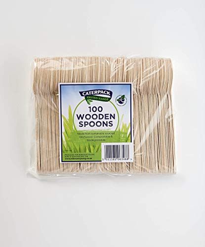 Caterpack Enviro Houten Lepels - 100 stuks - 6.2"