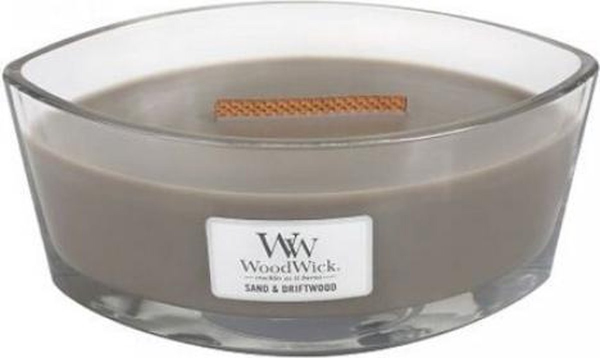 Woodwick WoodWick Heartwick Flame Ellipse Sand & Driftwood
