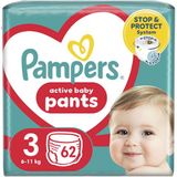 Pampers Active Baby Pants - Maat 3 - 6-11 kg - 62 Luierbroekjes