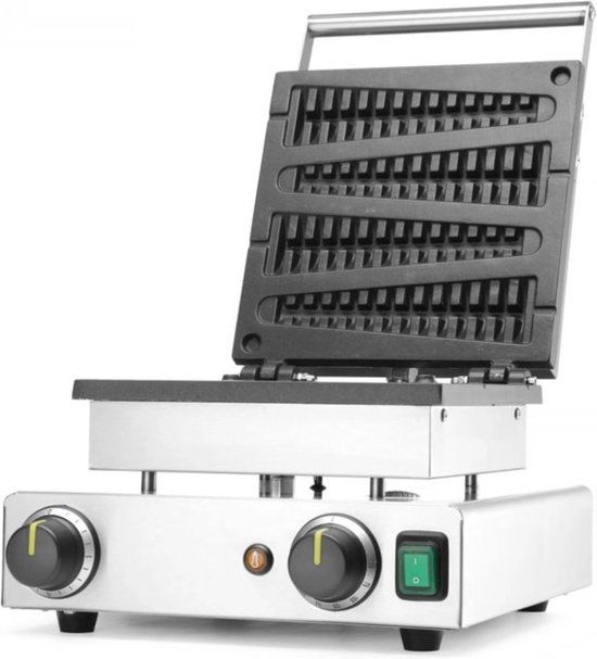 Hendi Wafelijzer lollypop - RVS - 1750 W - Met timer