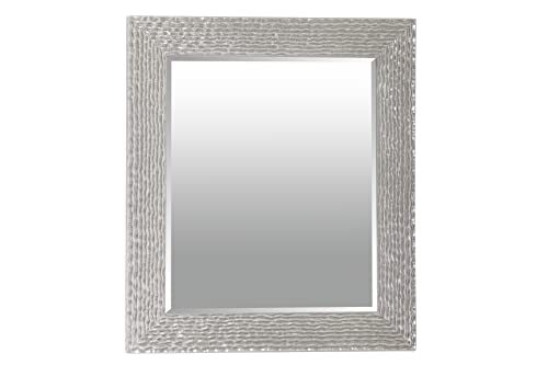Adda Home Spiegel van hout, zilverkleurig, 50 x 60 cm, 58 x 3 x 68 cm