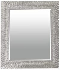 Adda Home Spiegel van hout, zilverkleurig, 50 x 60 cm, 58 x 3 x 68 cm
