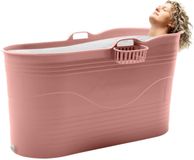 Baignoire XL - Baignoire - Détente à domicile - Portable et spacieuse - 121 cm - Terre cuite