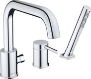 Duravit Circle 3-gats badmengkraan, 215 mm uitval, badrandmontage, chroom, CE5260000010