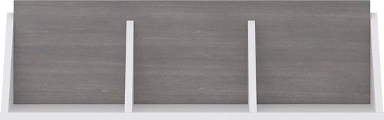 BABYKAMER BOSTON WANDREK - Wit/Grijs - Hout - 80x24x20cm