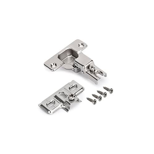 Emuca - Potscharnier X50 met montageplaat - 2 stuks