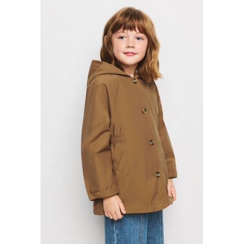 Mango Kids katoenen parka - bruin