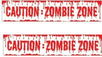 Fiestas Guirca Caution Zombie Zone ruban de signalisation