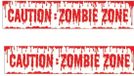 Fiestas Guirca Caution Zombie Zone ruban de signalisation