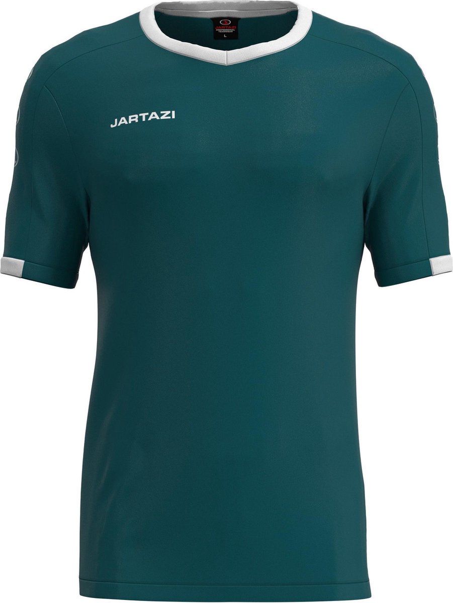 Jartazi Sportshirt Roma Junior - Groen/Wit - Polyester - Maat: Junior