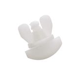 GARDINIA Stopper voor gordijnrails GE en P2Ü, 6 stuks, kunststof, wit
