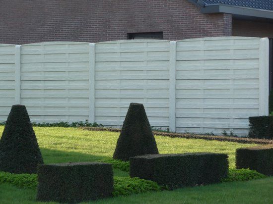 Intergard Beton schutting Woodstone dubbelzijdig 200x193cm