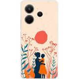 Xiaomi Siliconen hoesje - Compatibel met Xiaomi Redmi Note 14 4G - ontwerp souffle de tendresse