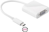 DLH DY-TU2726W USB Type-C naar VGA Adapter Kabel Wit