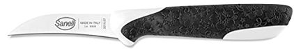 Sanelli Sakura groentemes 7 cm, roestvrij staal, zwart/wit