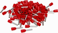 Toolstation Adereindhuls met kunststofkraag 1mm² rood (100 Stuks)