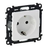 LEGRAND, Valena Life 2P+E stopcontact met sluiting, Duitse norm, standaard stopcontact, 16 A, 250 V, ultrawit, 753120