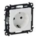 LEGRAND, Valena Life 2P+E stopcontact met sluiting, Duitse norm, standaard stopcontact, 16 A, 250 V, ultrawit, 753120