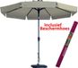 Madison Parasol Rond Ecru incl Beschermhoes Flores