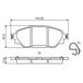 Bosch Kit de plaquettes de frein, frein à disque 0 986 495 425 Toyota 044650k420
