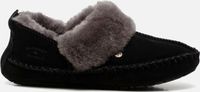 Warmbat Barrine Suede Dames Sloffen - Zwart
