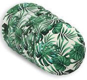vidaXL Kussensloop 6 stuks Bladpatroon Polyester Ø 60 cm