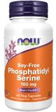 NOW Foods Supplementen, Sojavrije Fosfatidylserine (150 mg), Hersengezondheid*, 60 Vegetarische Capsules